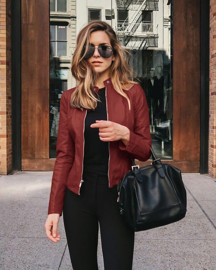 Rodja - Slim-fit Leren Jas