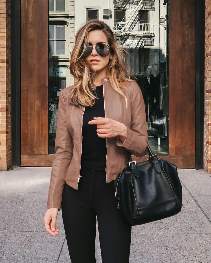 Rodja - Slim-fit Leren Jas
