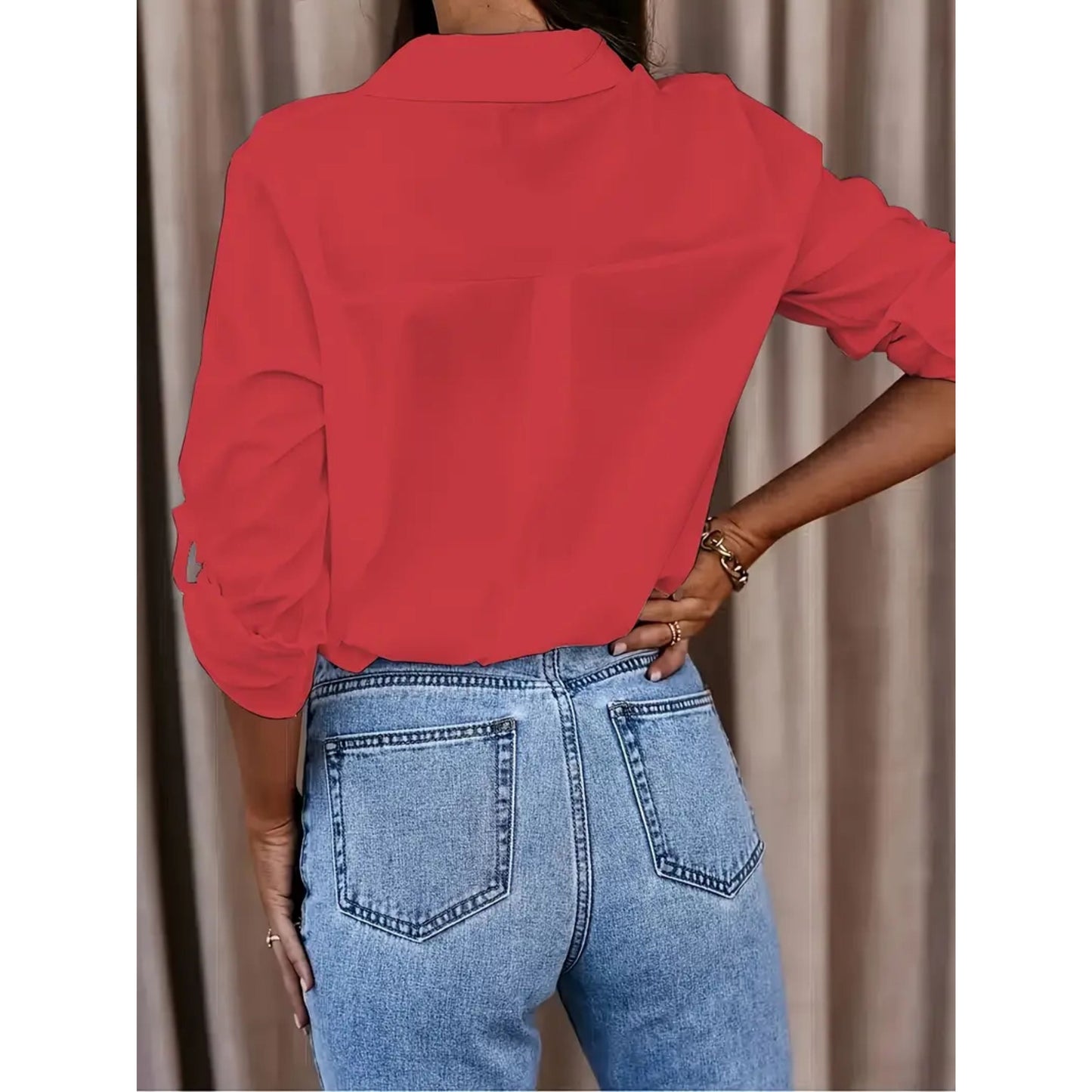 Romy - Elegante Blouse met Lange Mouwen