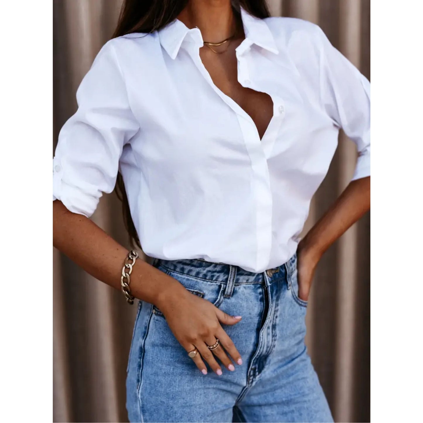 Romy - Elegante Blouse met Lange Mouwen