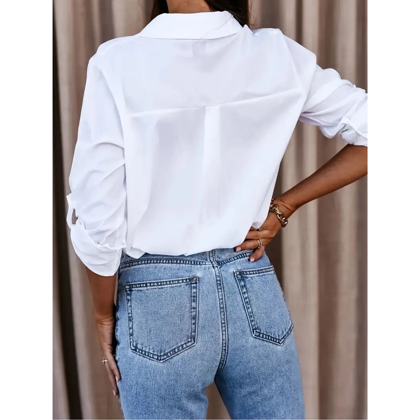 Romy - Elegante Blouse met Lange Mouwen