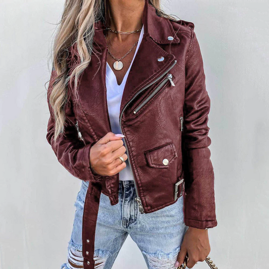 Rosemijn - Dames Lerenlook Jacket