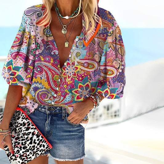 Roshni - Shirt met Mandala Print
