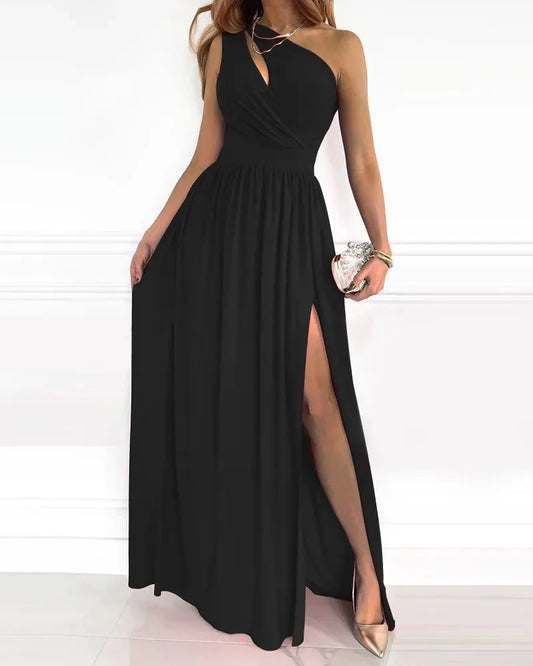 Sarai - Elegante Maxi-Jurk Met Één Schouder