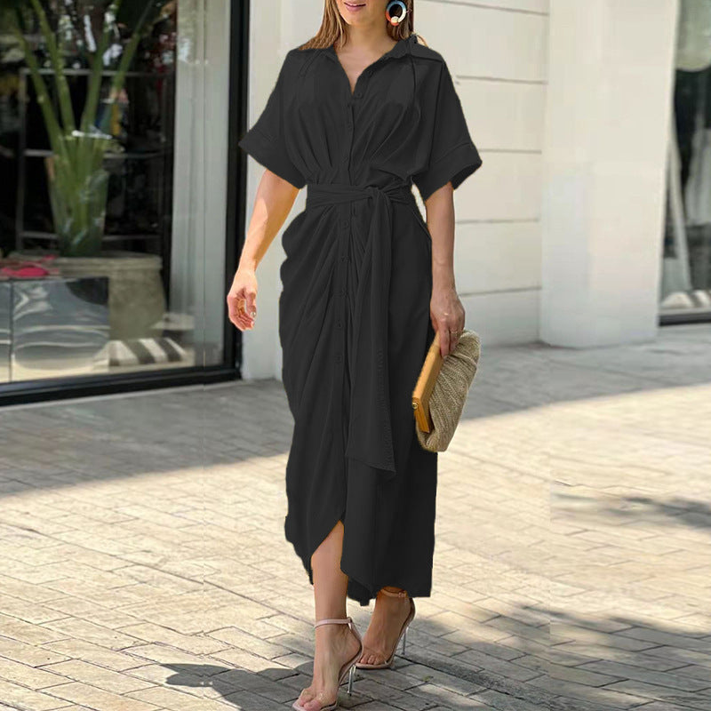 Seraphine - Chic Maxi Jurk met Strik