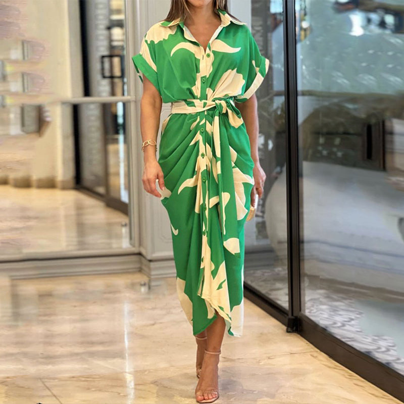 Seraphine - Chic Maxi Jurk met Strik