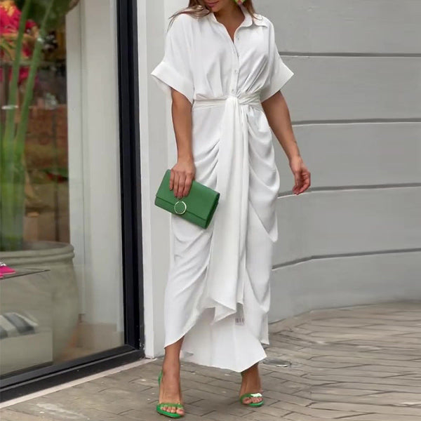 Seraphine - Chic Maxi Jurk met Strik