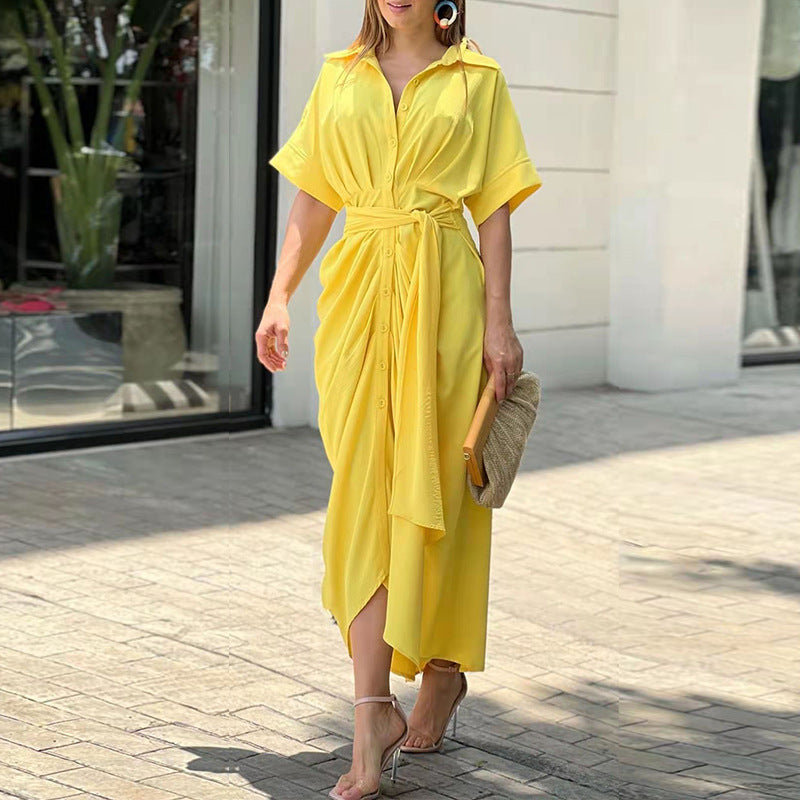 Seraphine - Chic Maxi Jurk met Strik