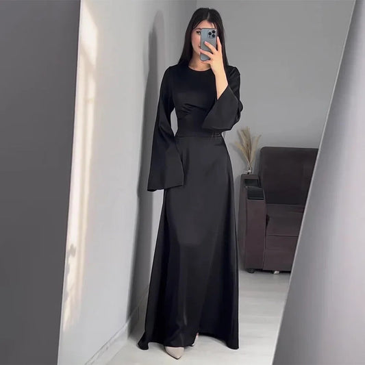 Sienna - Elegante Satijnen Lange Jurk voor Dames