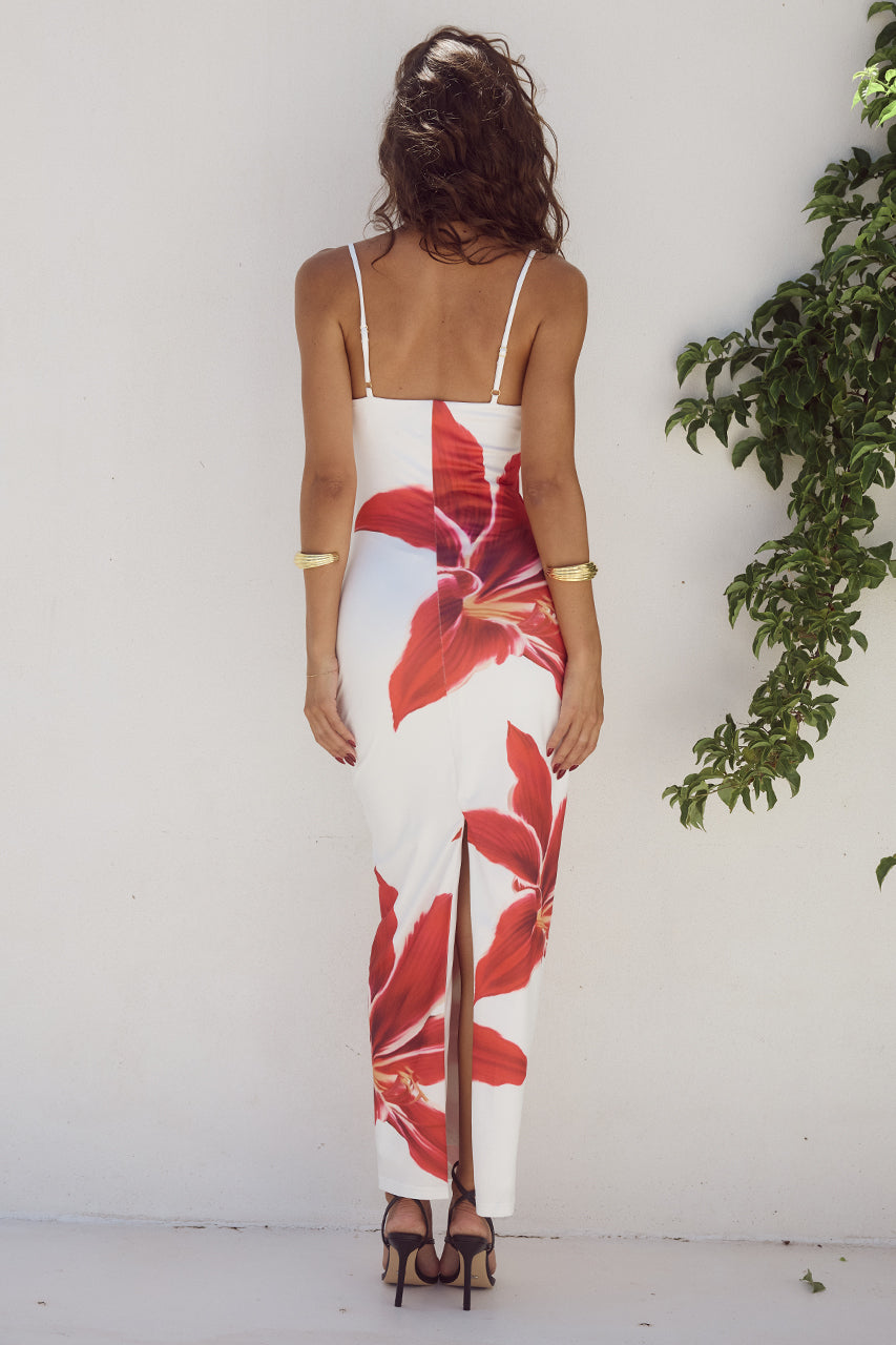 Solenn - Bloemenprint Bodycon Jurk