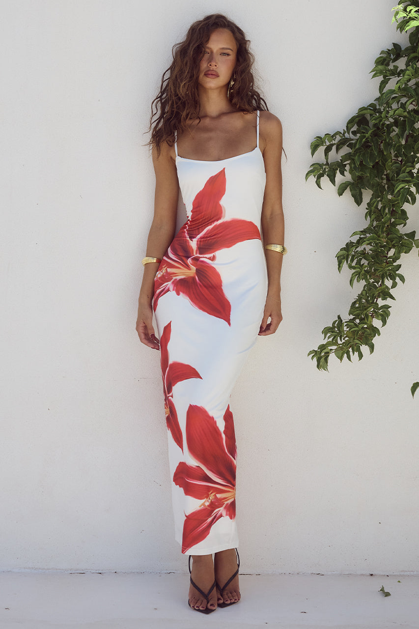 Solenn - Bloemenprint Bodycon Jurk