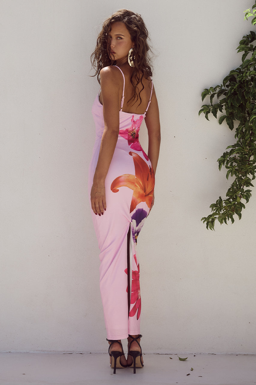 Solenn - Bloemenprint Bodycon Jurk