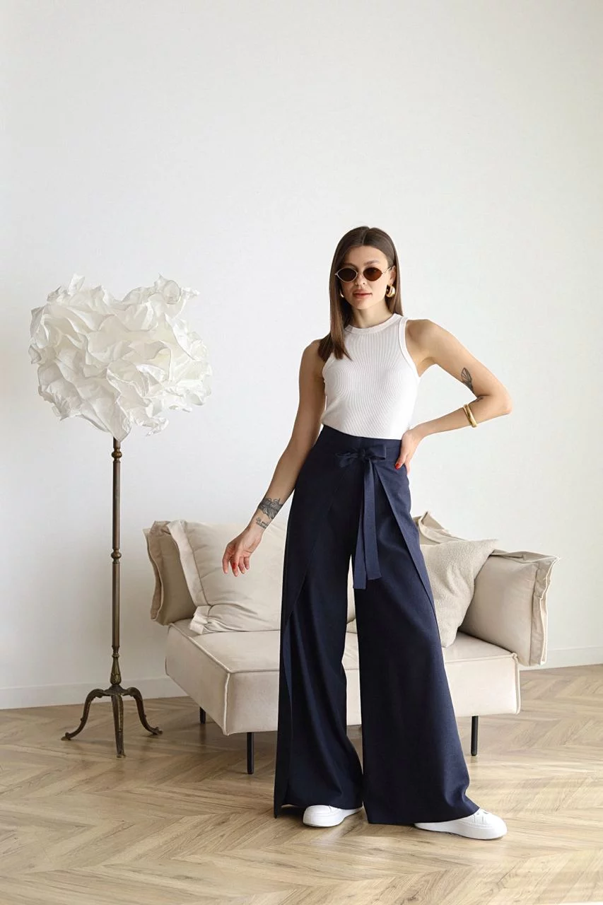 Sophie - Wijde Overslag Broek