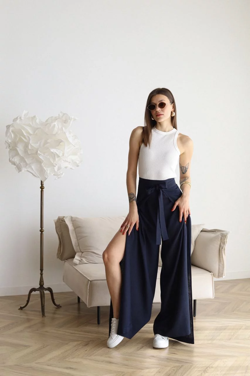 Sophie - Wijde Overslag Broek