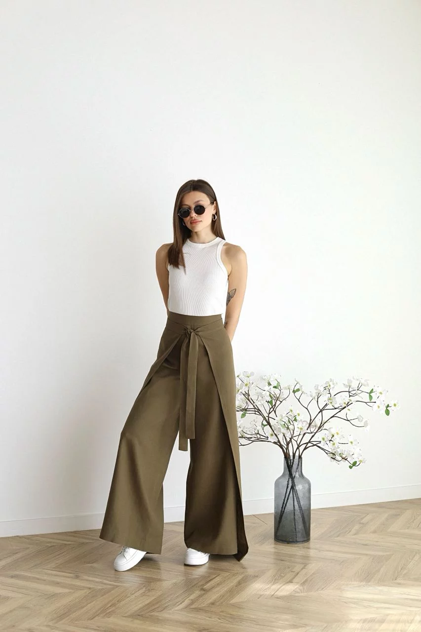 Sophie - Wijde Overslag Broek