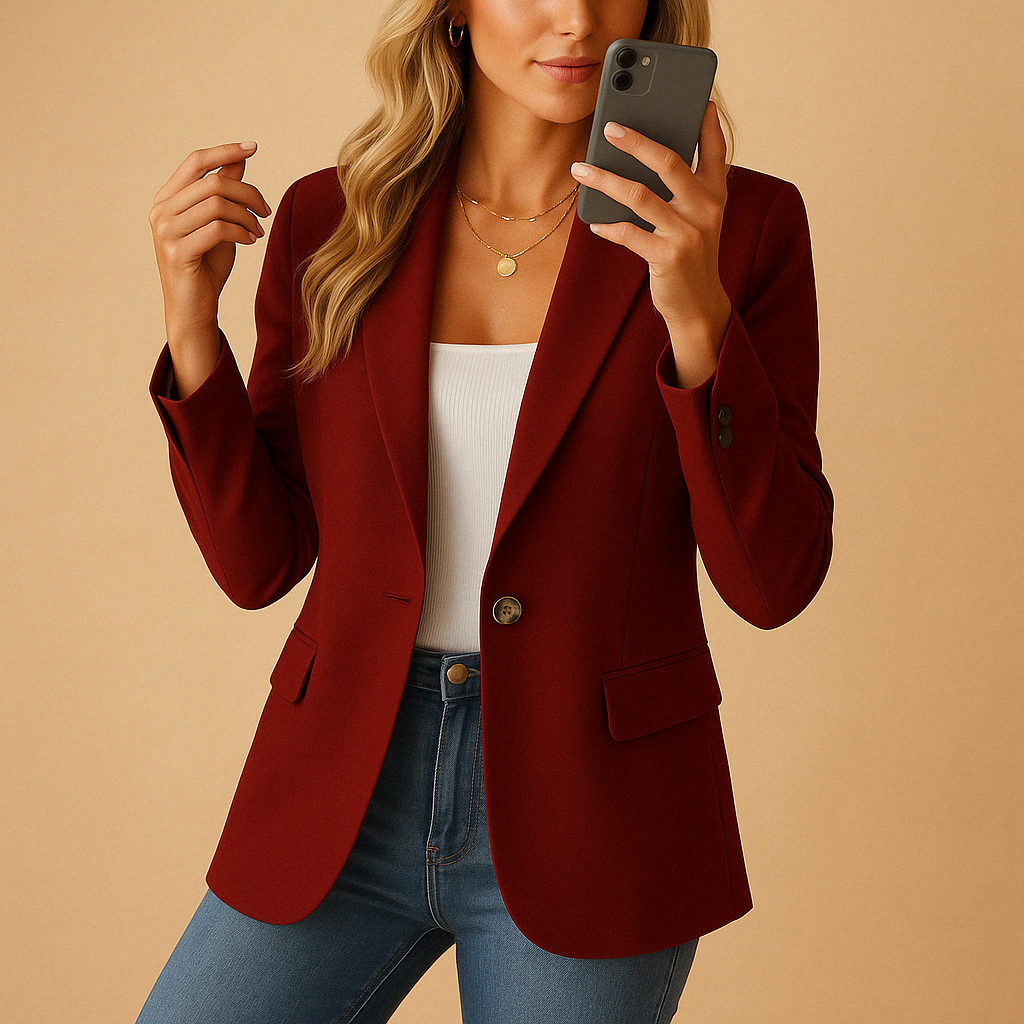 Tahnee - Getailleerde blazer met comfortabele pasvorm