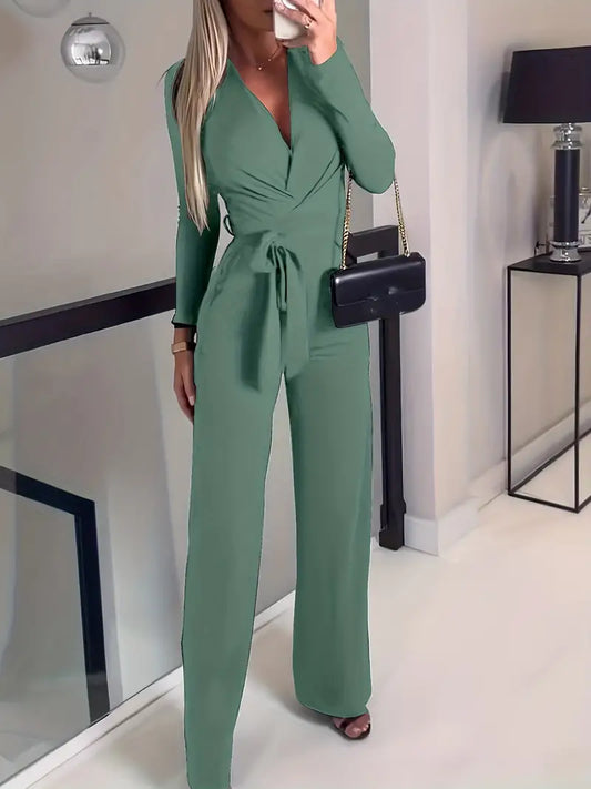 Tanya - Jumpsuit voor dames met V-hals