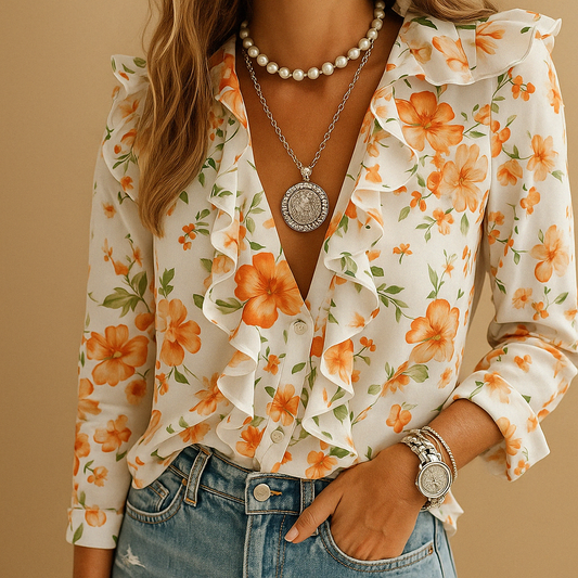 Tatjana - Blouse met ruches