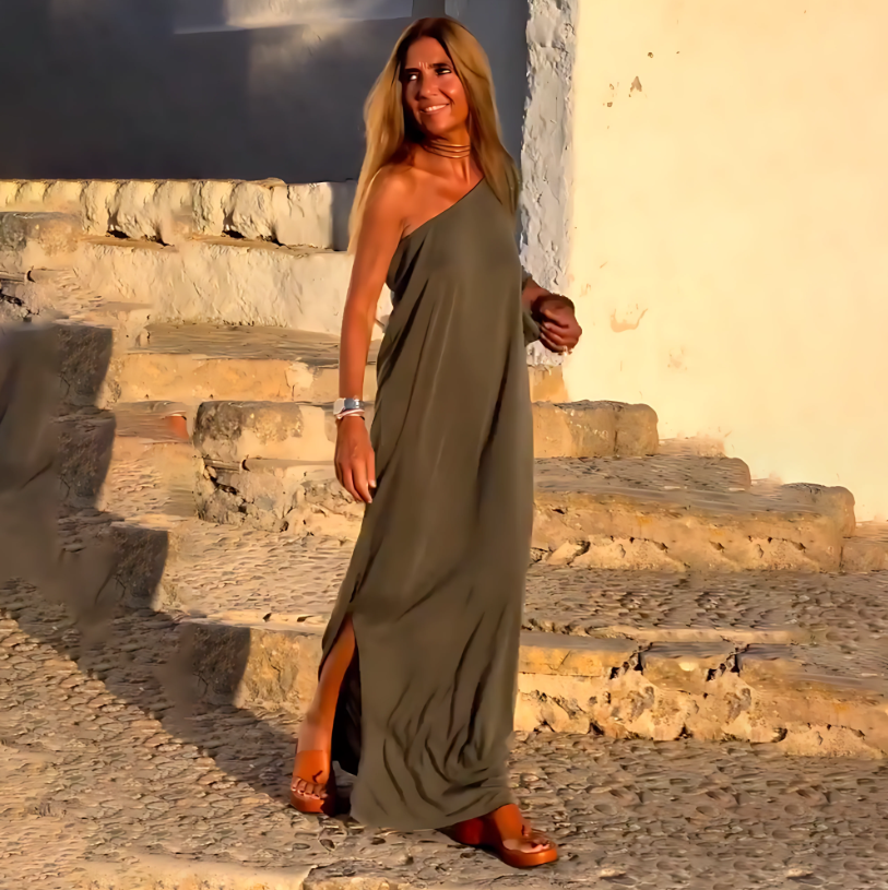 Thalyssa - Off-Shoulder Maxi-Jurk voor Dames