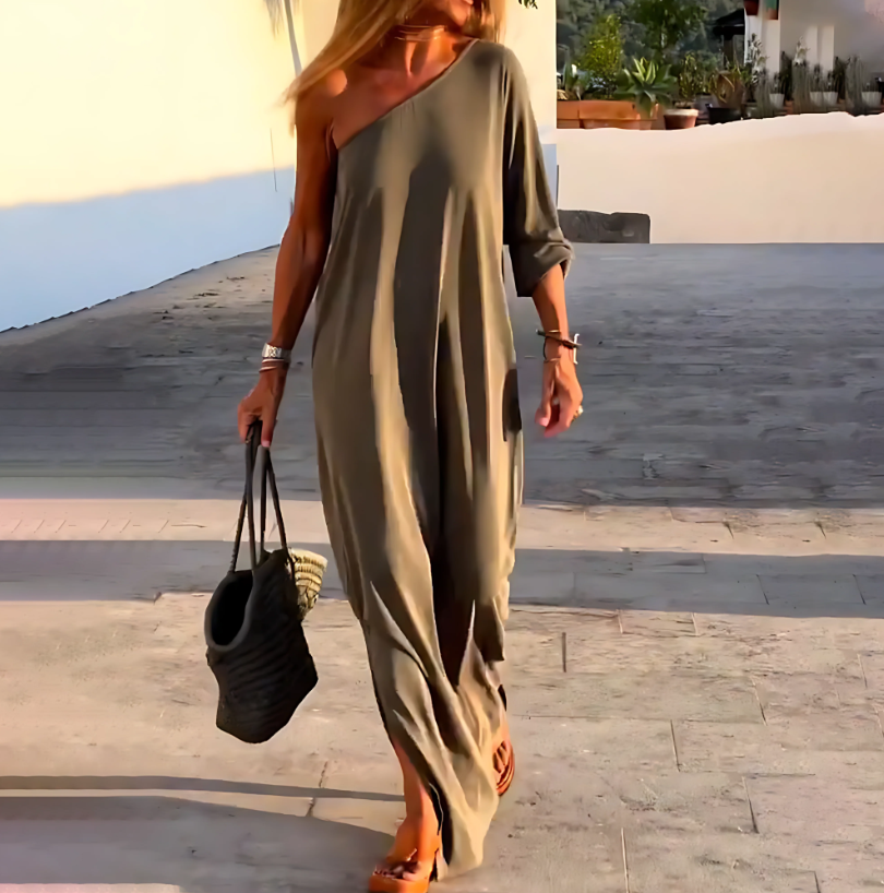 Thalyssa - Off-Shoulder Maxi-Jurk voor Dames
