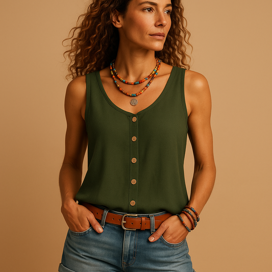 Umay - Luchtige mouwloze top