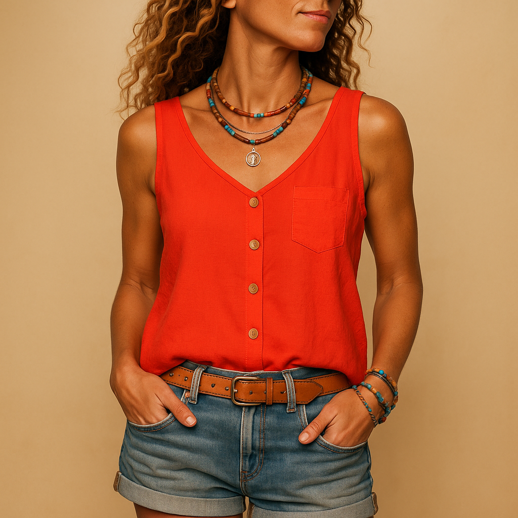 Umay - Luchtige mouwloze top