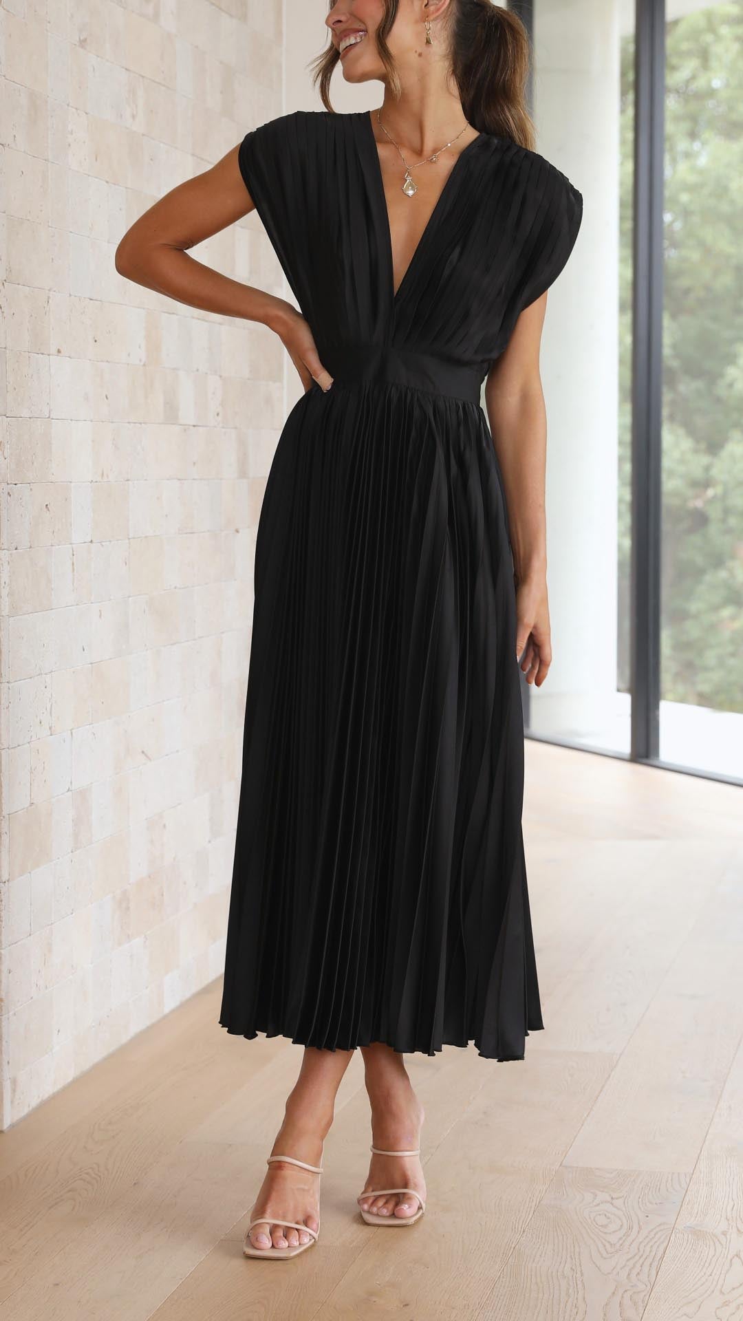 Viondra - Elegante Plisséjurk voor Dames