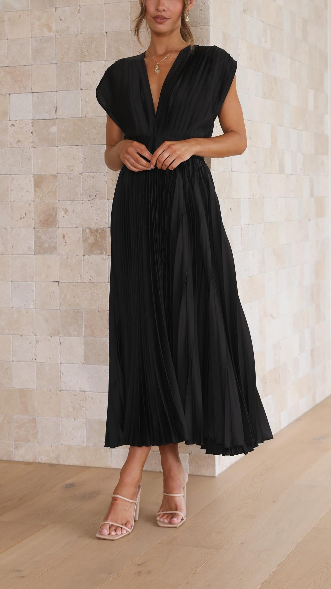Viondra - Elegante Plisséjurk voor Dames