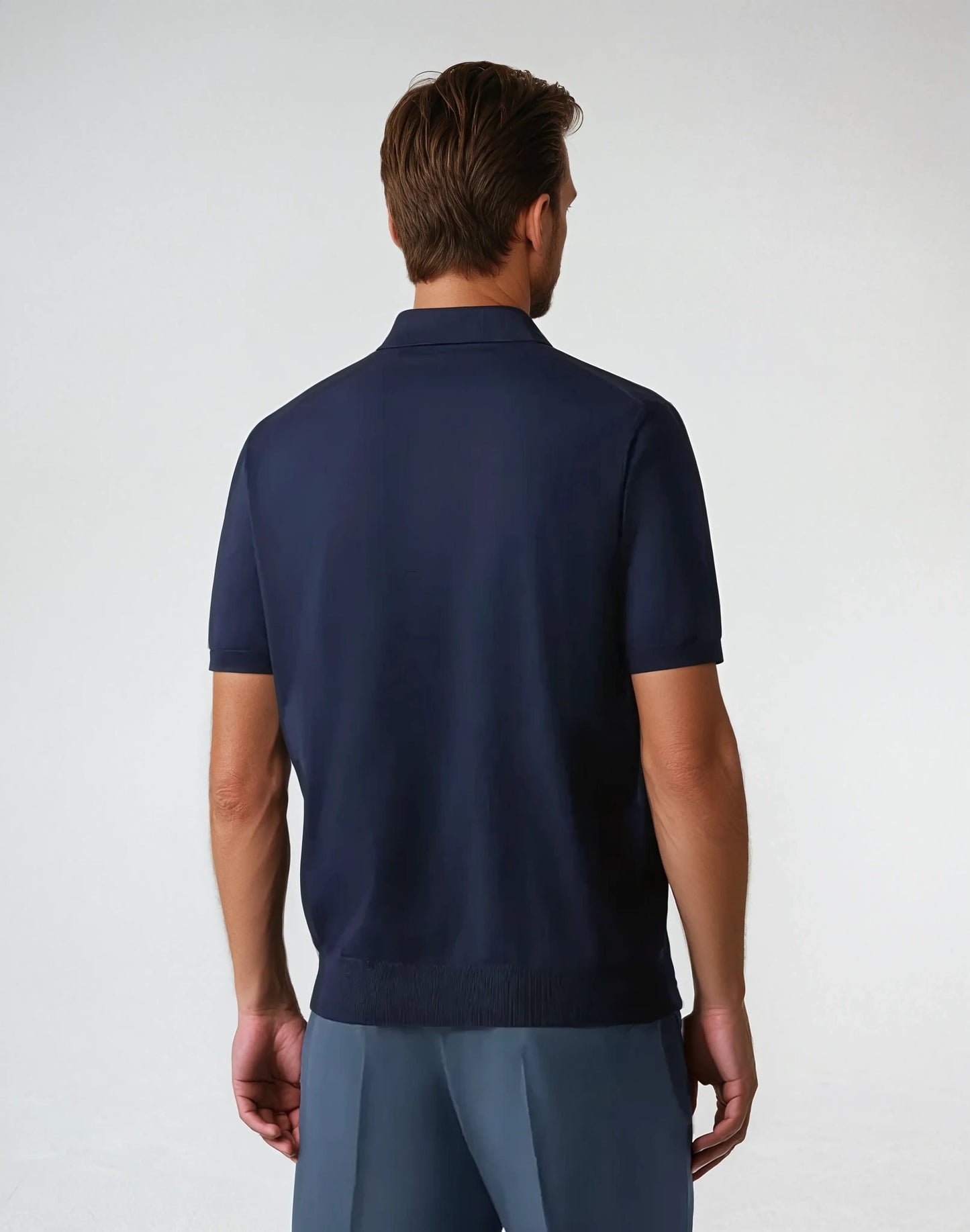 Wybren - Marineblauw Zomer polo