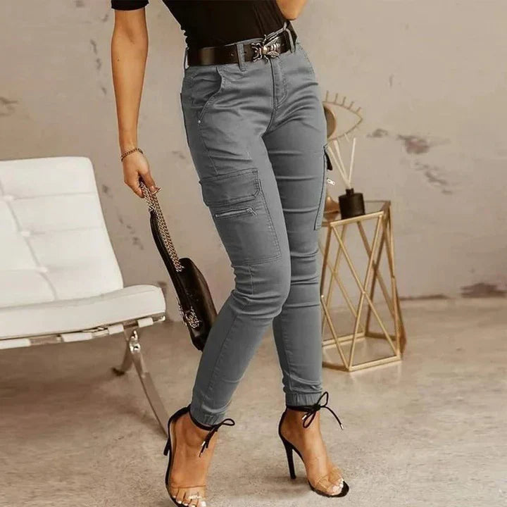 Yara - Dames Cargo Jeans met Stijl en Functionaliteit