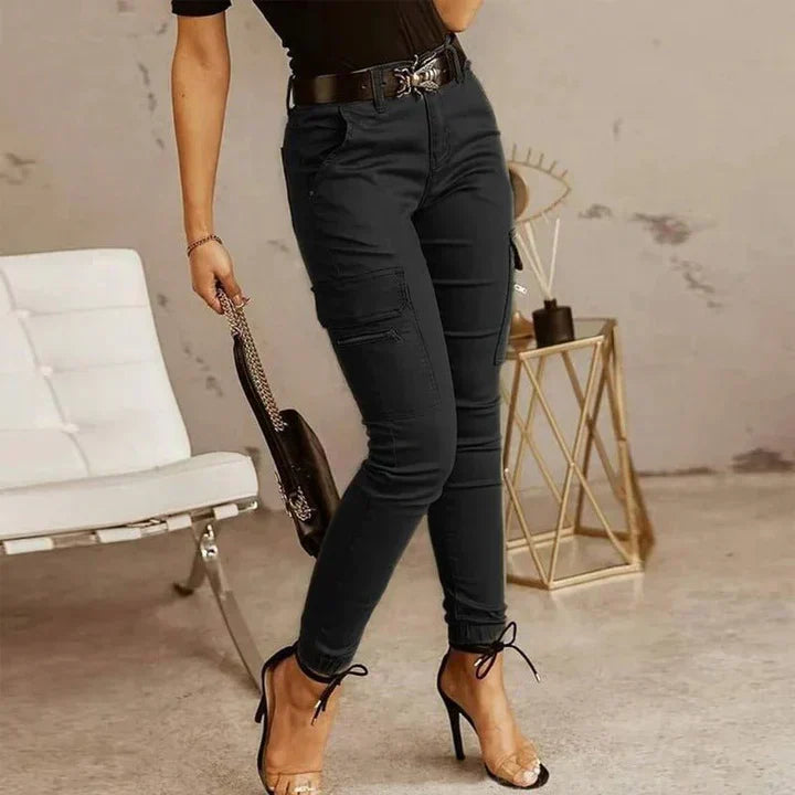Yara - Dames Cargo Jeans met Stijl en Functionaliteit