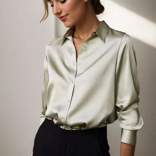 Yill - Luxe blouse van satijn