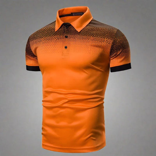 Zino - Gradiënt herenpoloshirt stijlvol zomer
