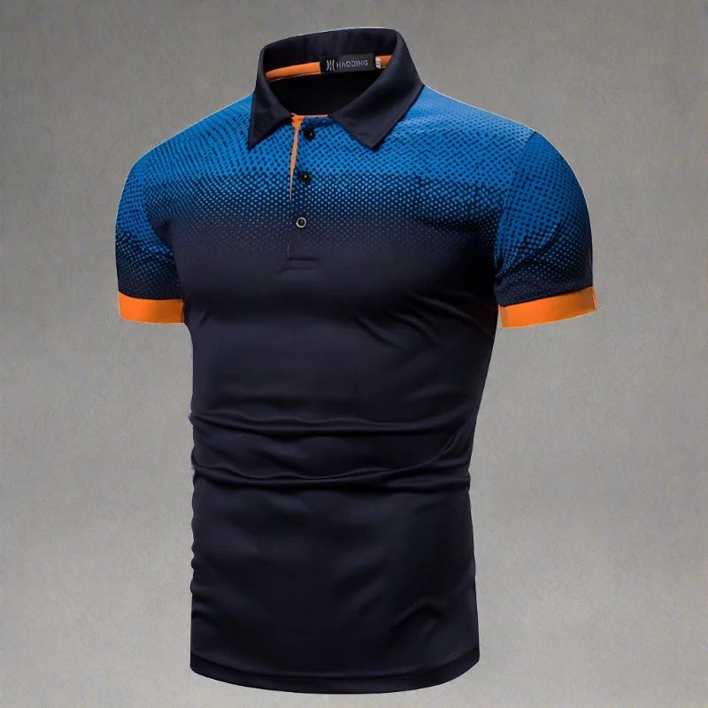 Zino - Gradiënt herenpoloshirt stijlvol zomer