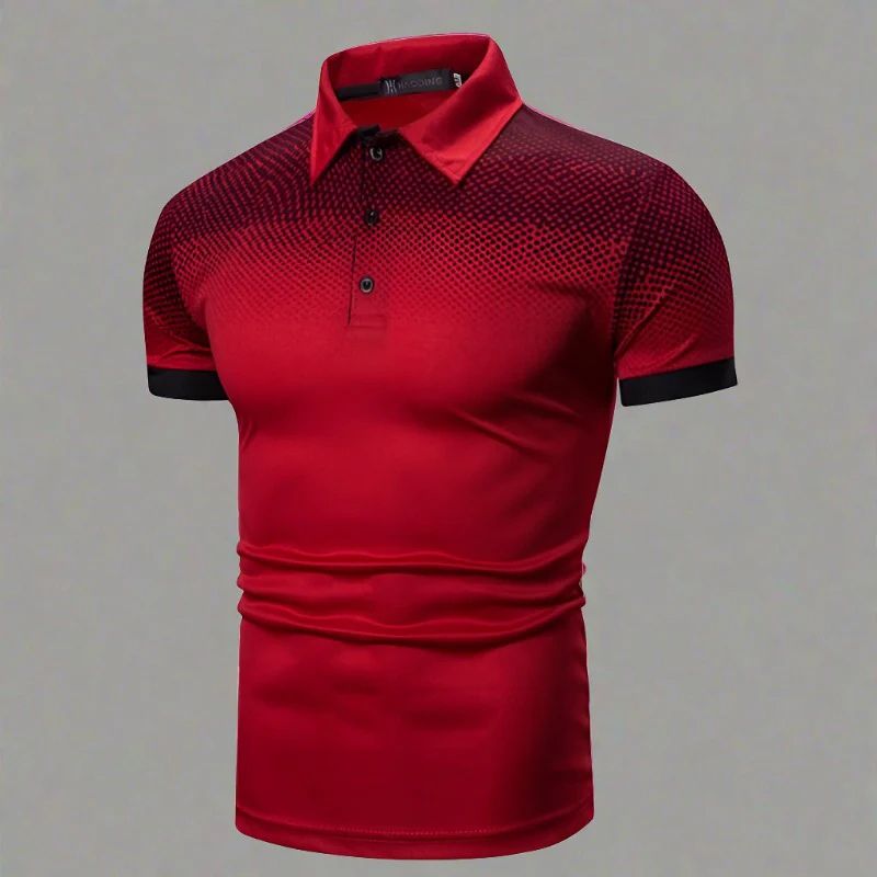 Zino - Gradiënt herenpoloshirt stijlvol zomer