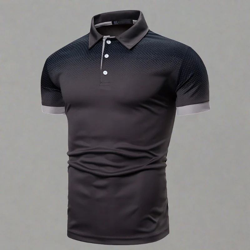Zino - Gradiënt herenpoloshirt stijlvol zomer