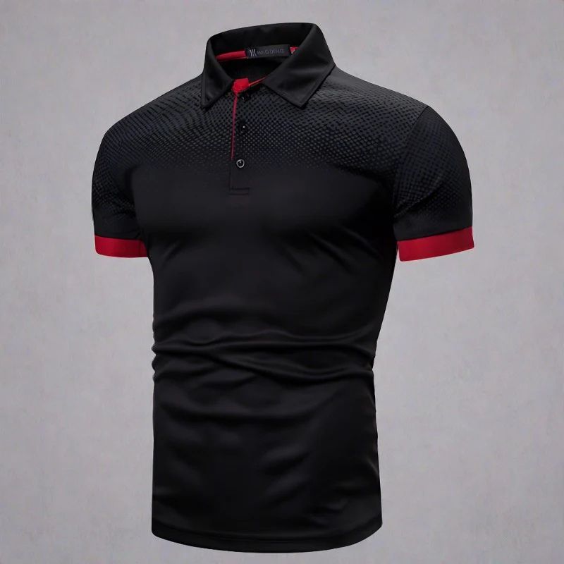 Zino - Gradiënt herenpoloshirt stijlvol zomer